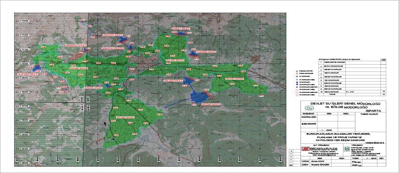 Burdur-Ağlasun Sulamaları Yenilemesi Planlama Ve Proje Yapımı İşi