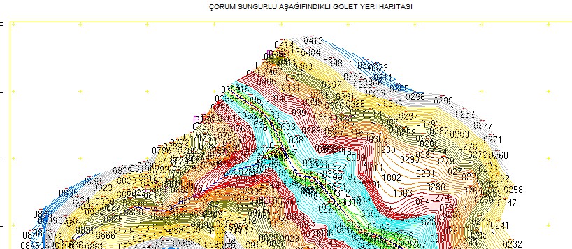 Çorum Göletleri Projeleri Harita Mühendislik Hizmetleri